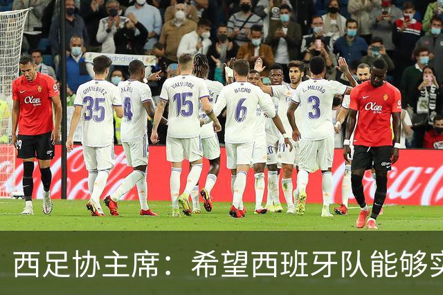 西足协主席：希望西班牙队能够实现夺冠的目标，但必须一步一步来